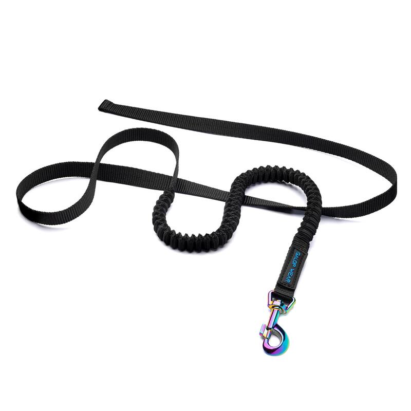 Lesă pentru cal cu amortizor – carabină curcubeu