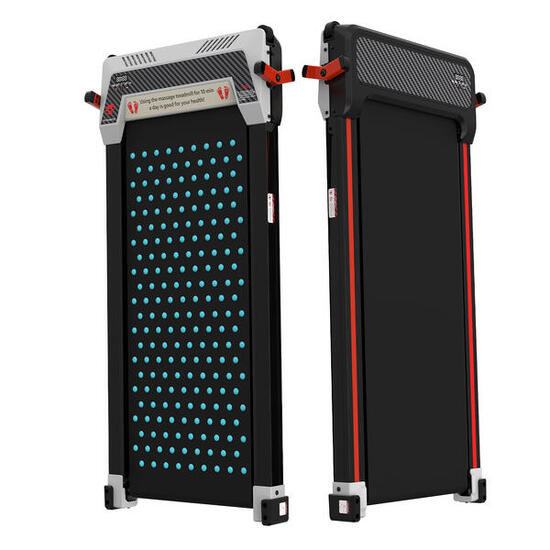 Bieżnia 2w1 z regulacją nachylenia, masaż stóp, 6KM/h, max 120kg