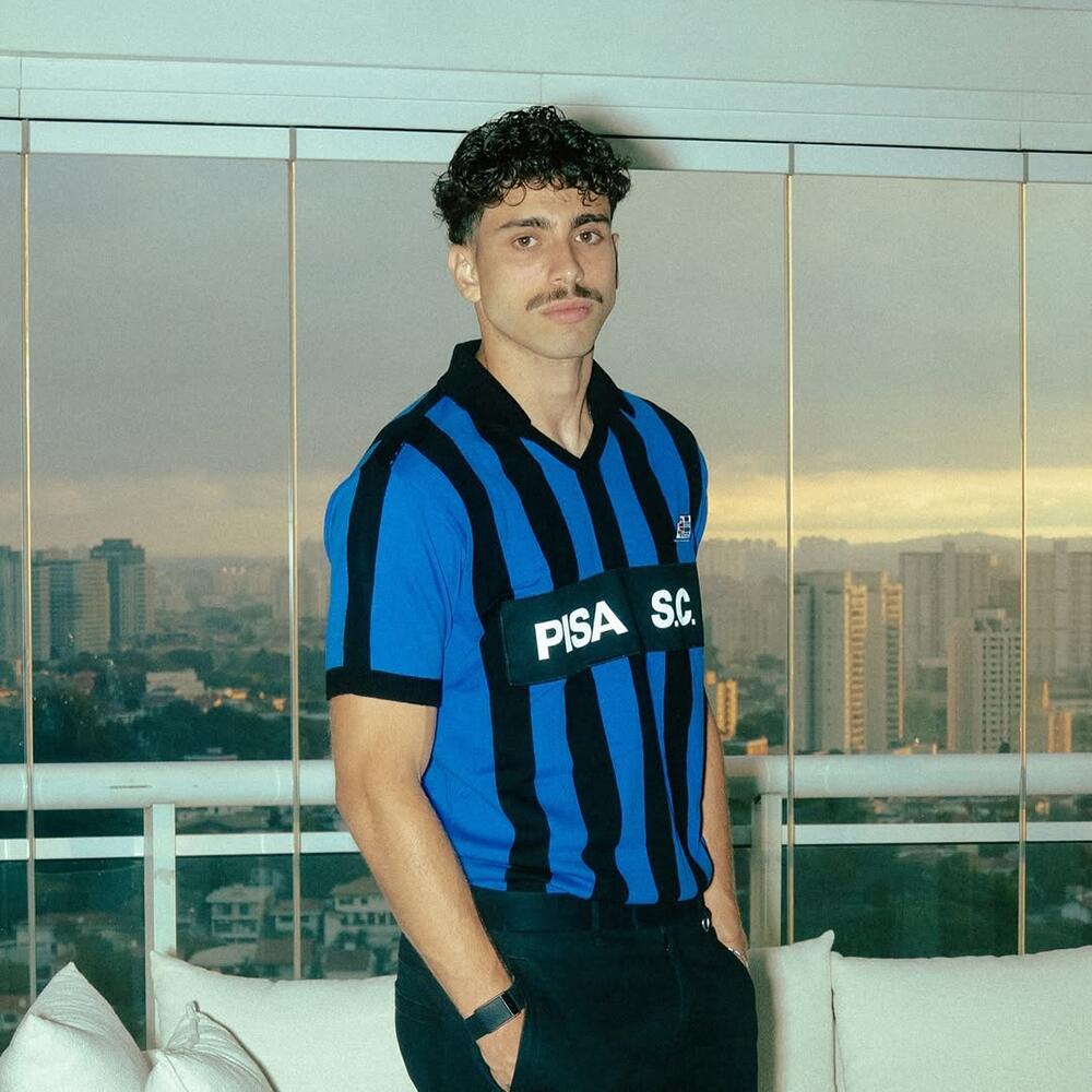 Camiseta de Fútbol Retro - Hombre - Pisa S.C. 1986 - 87 - Azul - Negro 2/7