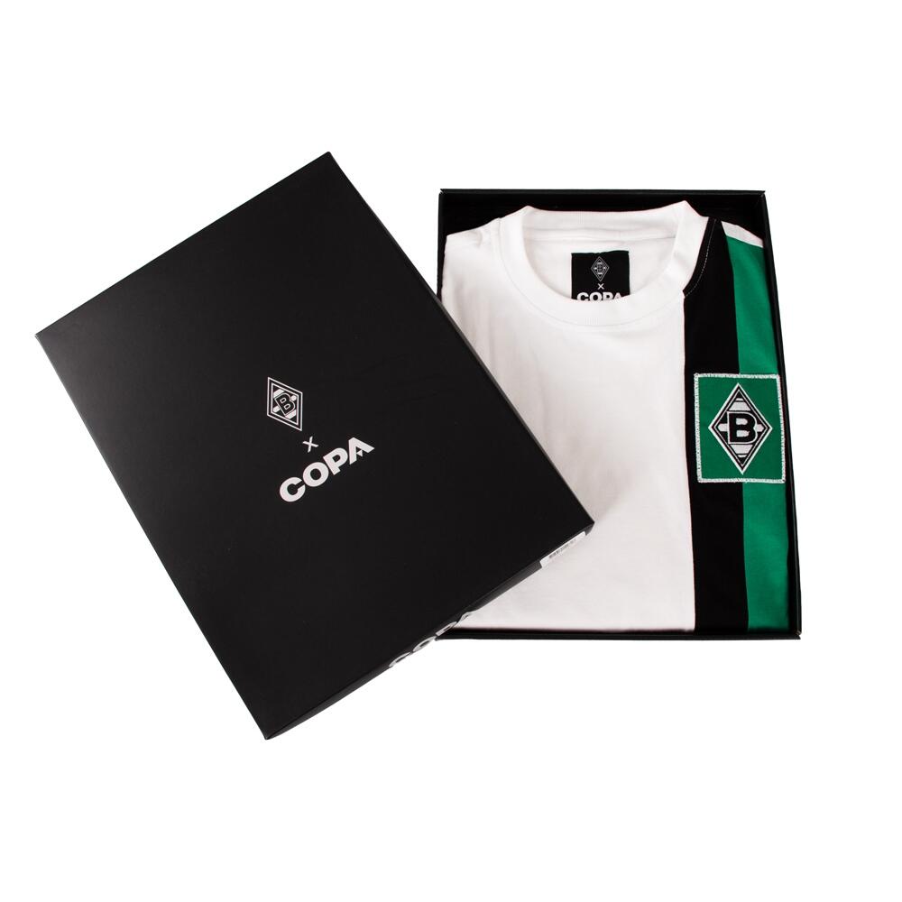 Maillot de football rétro - Homme - Borussia Mönchengladbach 1972/73 - Blanc 4/6