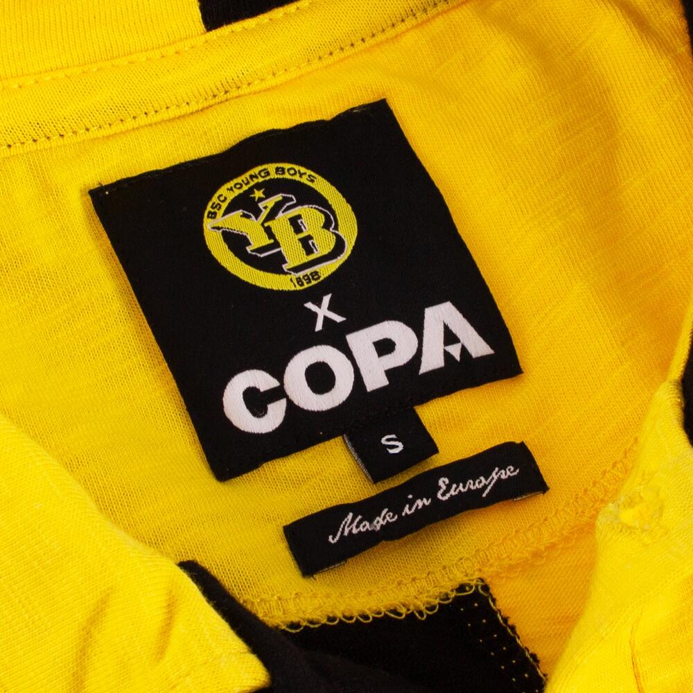 Retro Voetbalshirt - Heren - BSC Young Boys 1900 - Zwart - Geel 4/6