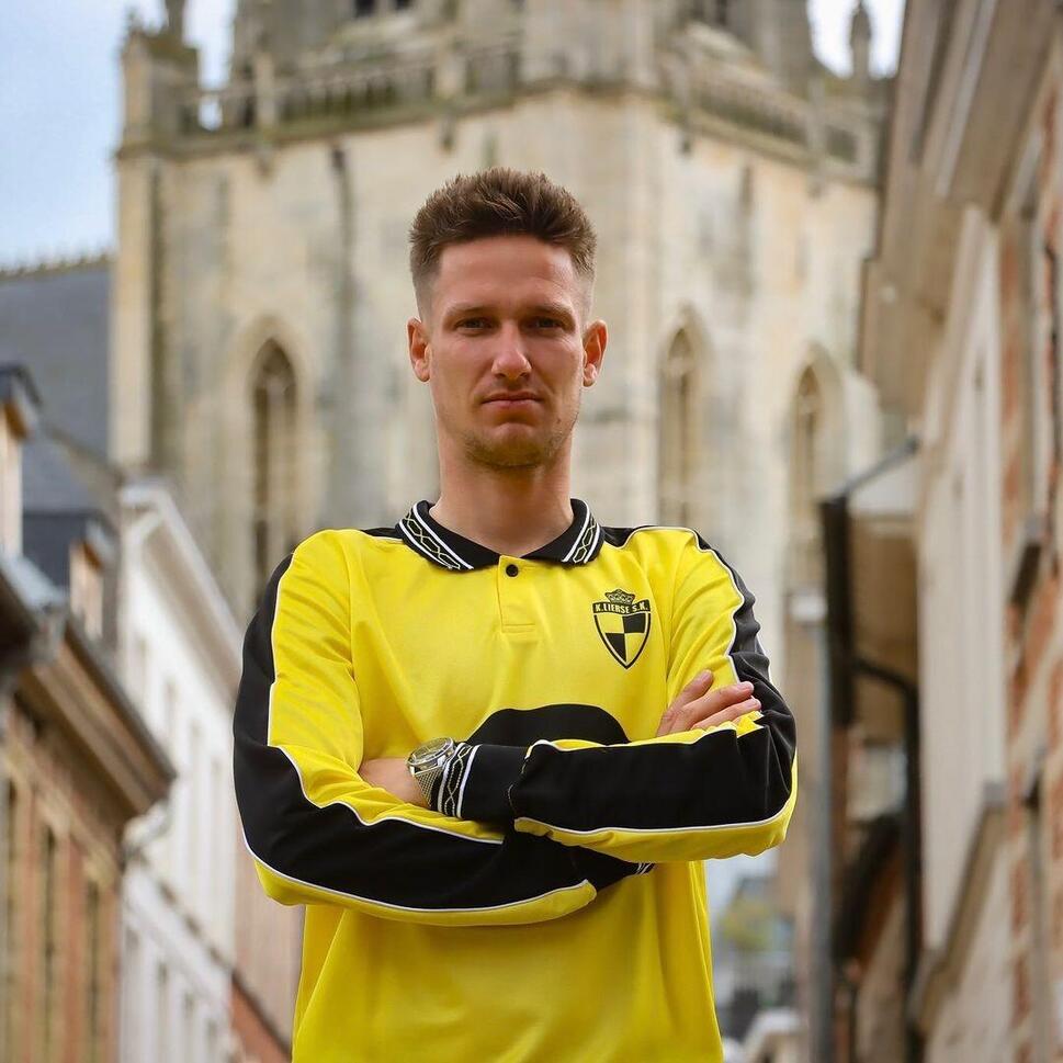 Koszulka retro piłkarska dla dorosłych - Lierse SK 1997 - Żółta