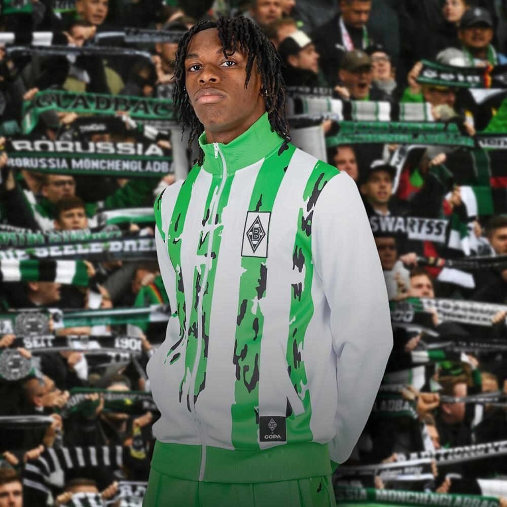 Chaqueta de Fútbol Retro - Adulto - Borussia Mönchengladbach 1995 - Blanco\ 2/6