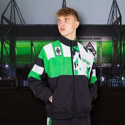 Voetbaljack - heren - retro - borussia mönchengladbach 1995 - zwart