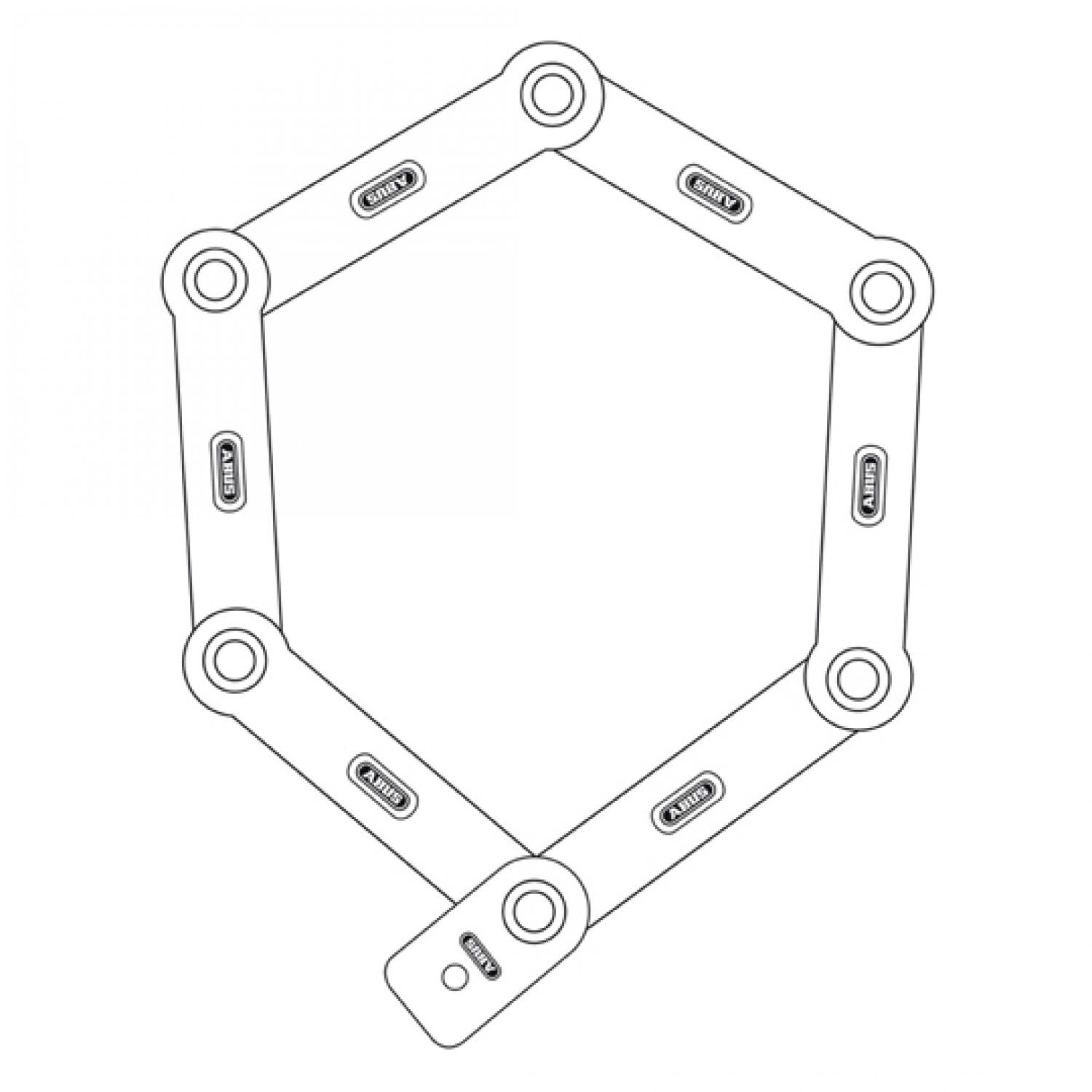 Dispositivo anti-roubo dobrável Abus Bordo Big Ugrip 5700/100 Sh 2/5