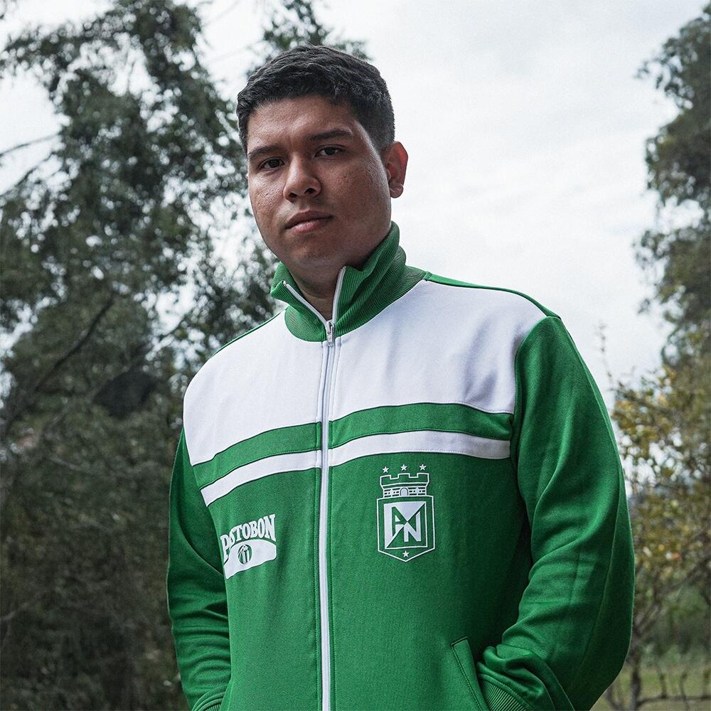 Copa Football - Atlético Nacional 1980's Veste De Foot Rétro - Gilet Manches Longues - Vert - Decathlon