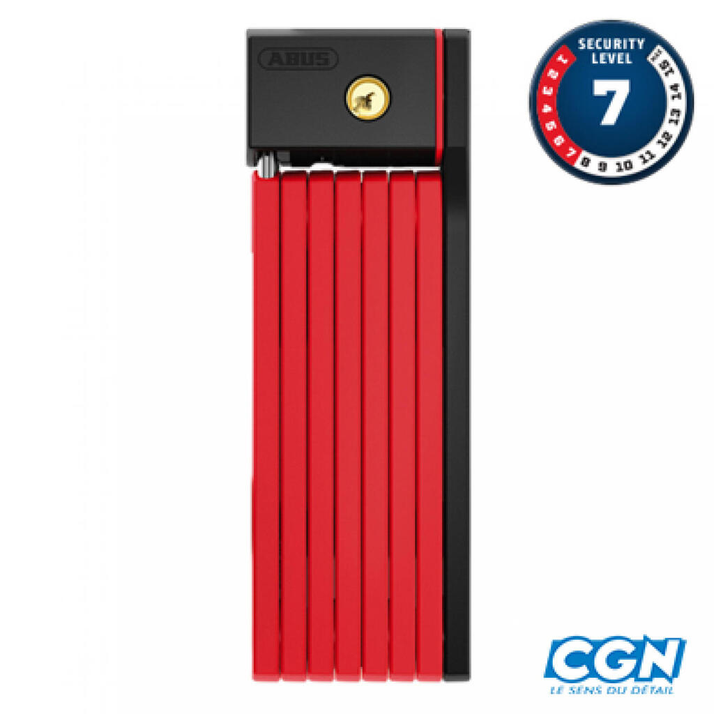 Abus Bordo Big uGrip - Premium Folding Lock 100 cm - Red