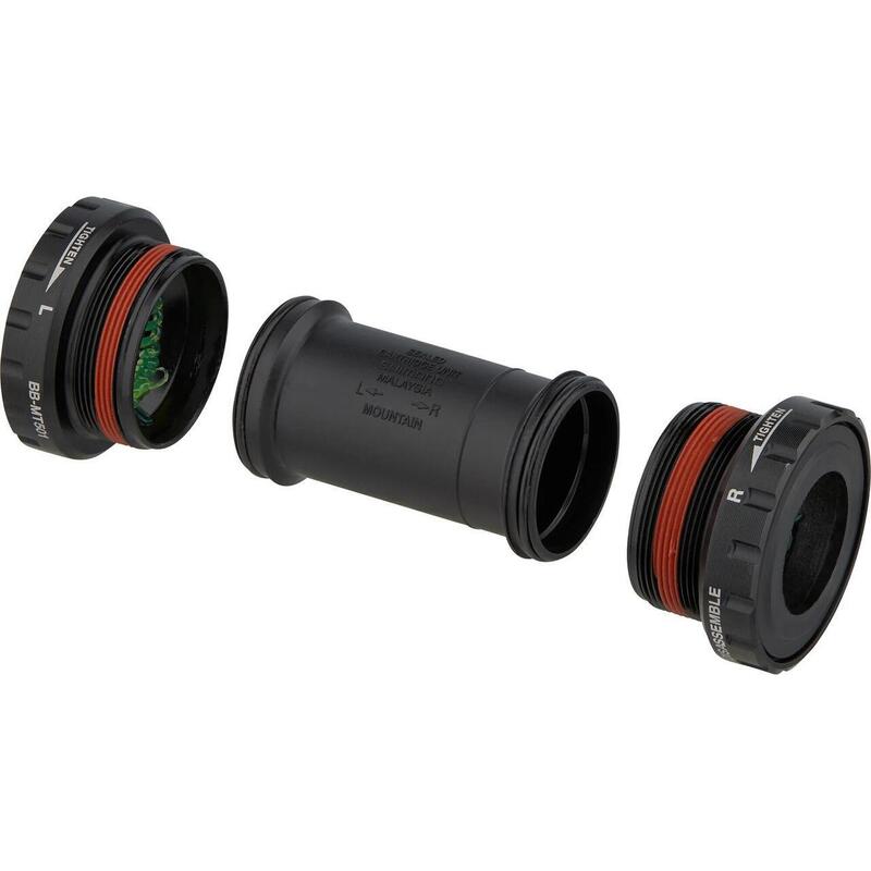 Set cupe butuc pedalier Shimano BBTM501 BSA 68/73, rulmenți oțel, negru