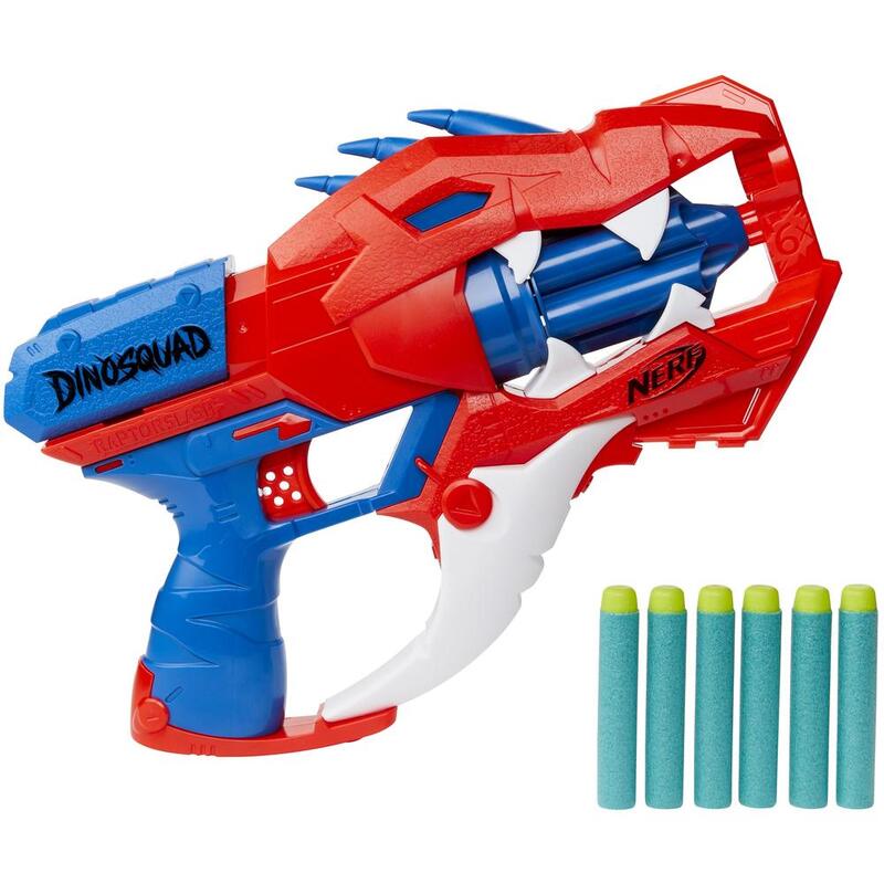 Blaster Nerf Dinosquad - Raptor Slash. 6 proiectile