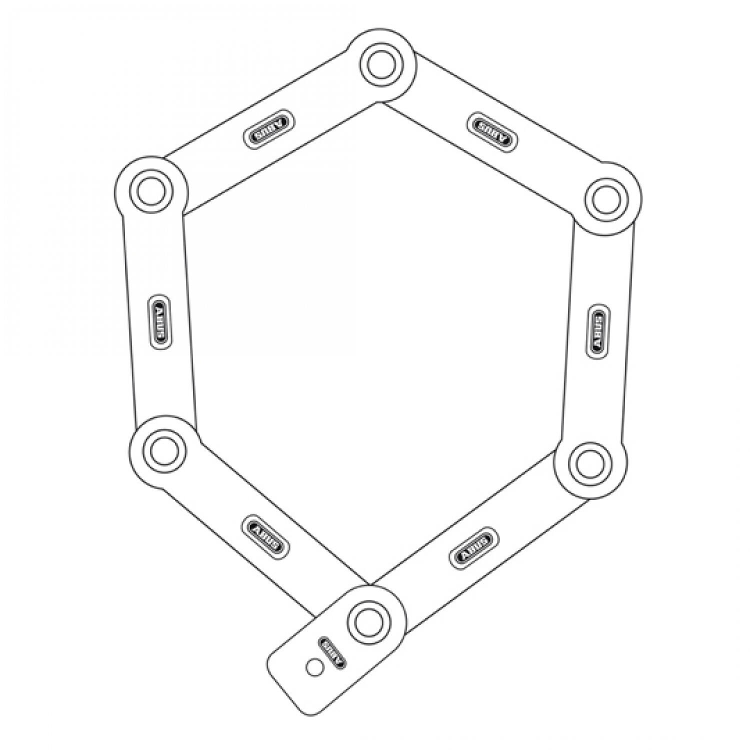 Dispositivo anti-roubo dobrável Abus Bordo Big Ugrip 5700/100 Sh 2/5