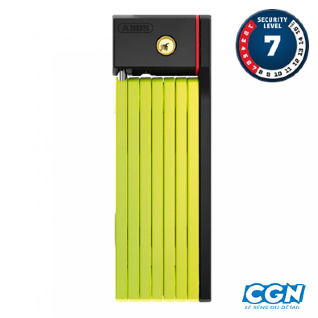 Abus Folding Lock Bordo uGrip 5700 100 Lime - Colorful Security