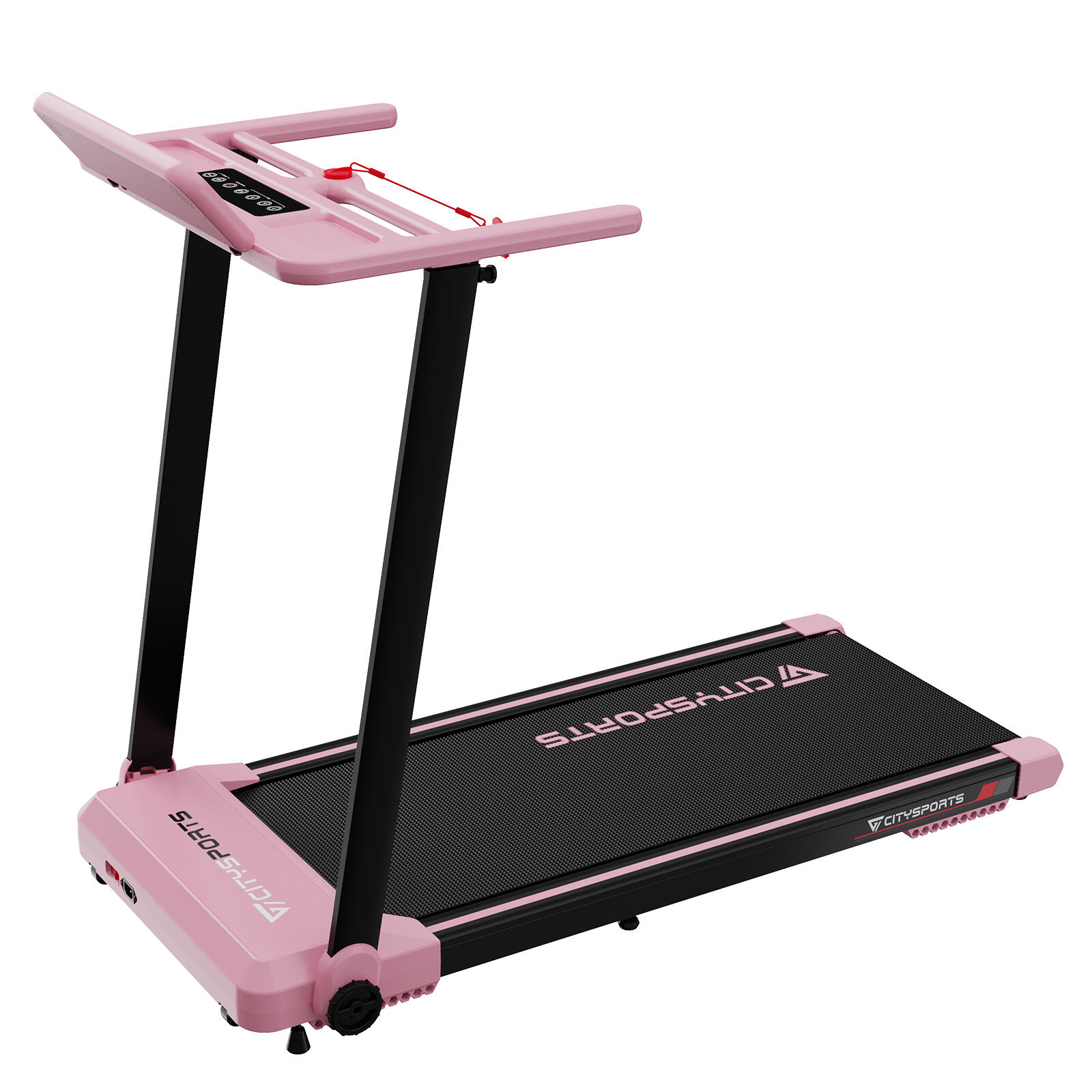 CITYSPORTS Folding Treadmill for Home Adjustable Speeds 1-12km/h Pink 1/7