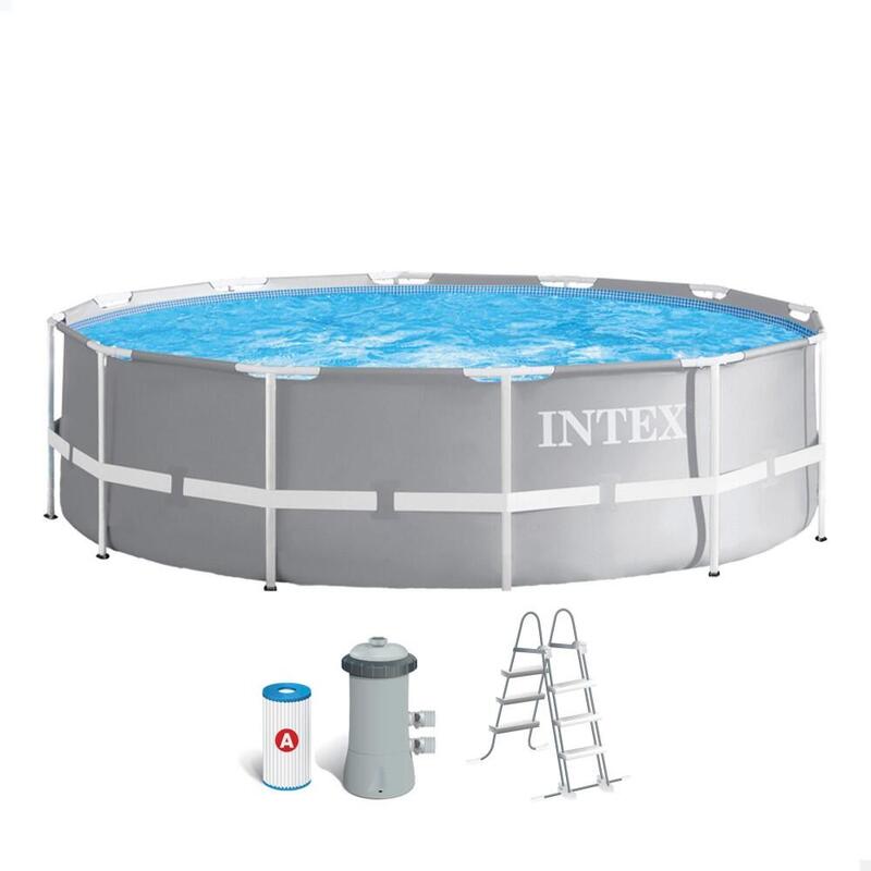 Basen stelażowy do ogrodu Intex 366 x 99 cm zestaw 9w1