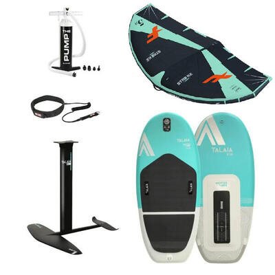 Complete f-one strike talaia-set wingfoilen. vleugel. board. foil & accessoires