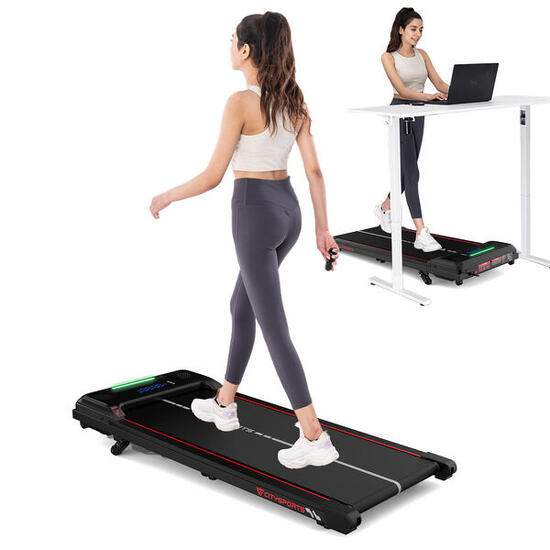 Gehendes Laufband Bis zu 13.41% -3 Positionen.6.0km/h,Bluetooth,LED-Licht