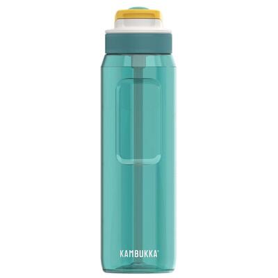 Kambukka Lagoon 1000 ml, Zesty Green, mit Strohhalm, auslaufsicher, BPA-frei
