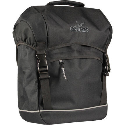 Torba Rowerowa Podróżna 20 Litrów 30 X 37 X 17 Cm - Czarna