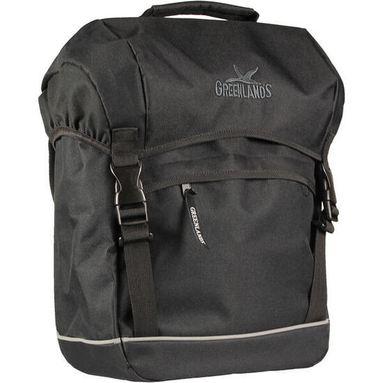 Torba Rowerowa Podróżna 20 Litrów 30 X 37 X 17 Cm - Czarna
