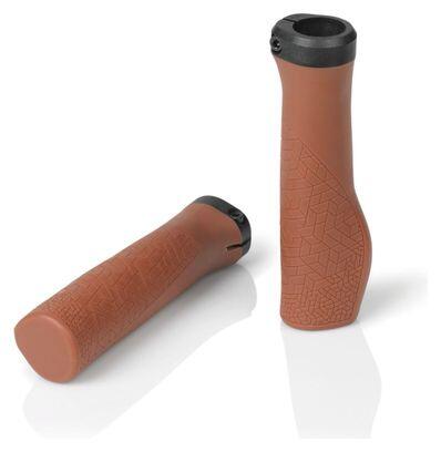 Par de pegas xlc gr-g27 ergosport 138 mm brown grips