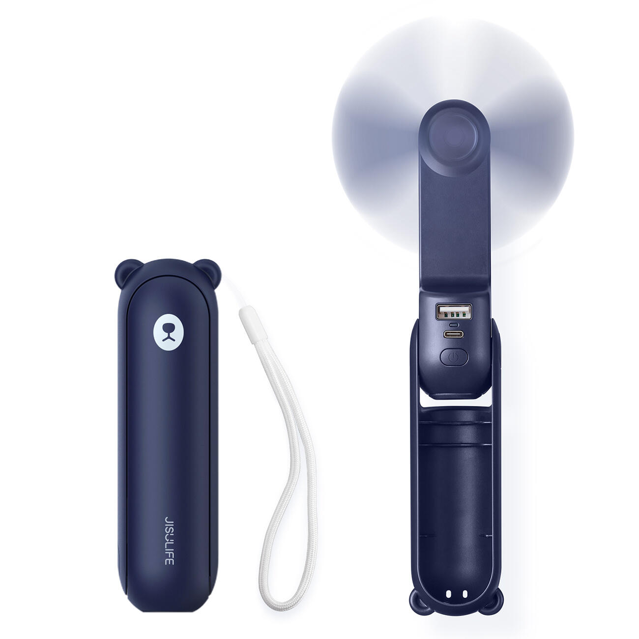 JISULIFE Mini ventilatore Jisulife Fan Life8 con powerbank USB 2000mAh torcia