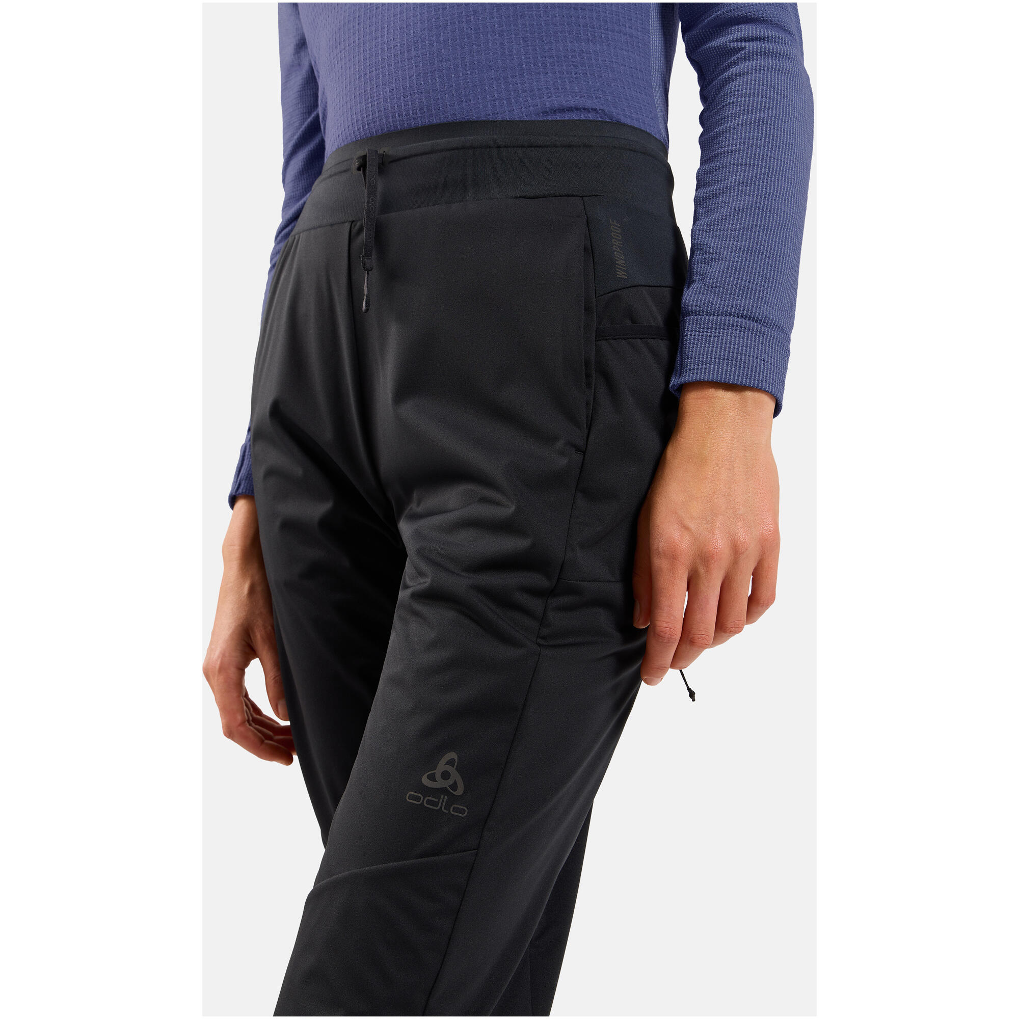 Spodnie wiatroodporne damskie ODLO Zeroweight Pro Windproof Warm Pants 5/7