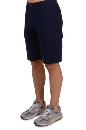 Bermudas cargo - Homme - Coupe regular - Grandes poches - Vert olive