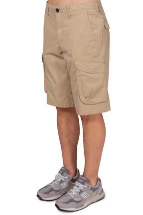 Bermudas cargo - homme - poches cargo, coupe régulière - bleu