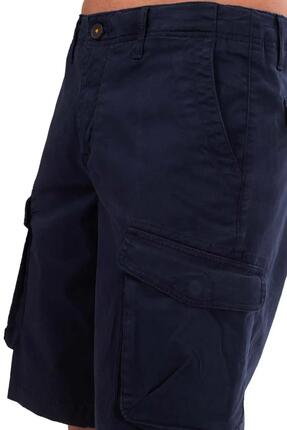 Bermudas cargo - homme - poches cargo, coupe régulière - bleu