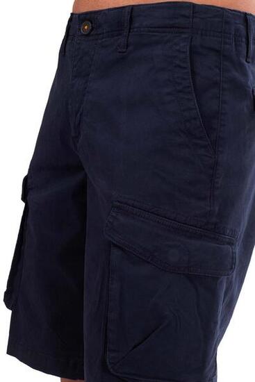 Bermudas cargo - homme - poches cargo, coupe régulière - bleu