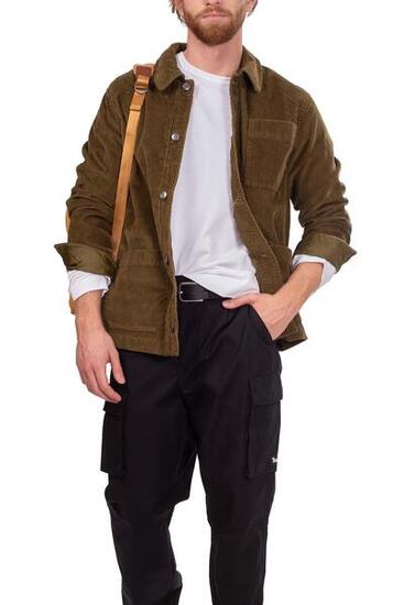 Camicia uomo relaxed in velluto