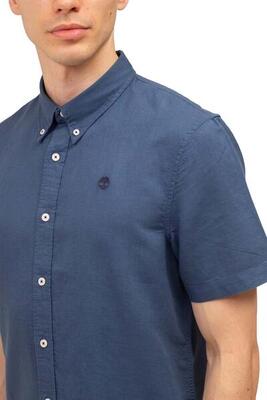 Camicia uomo slim in misto lino