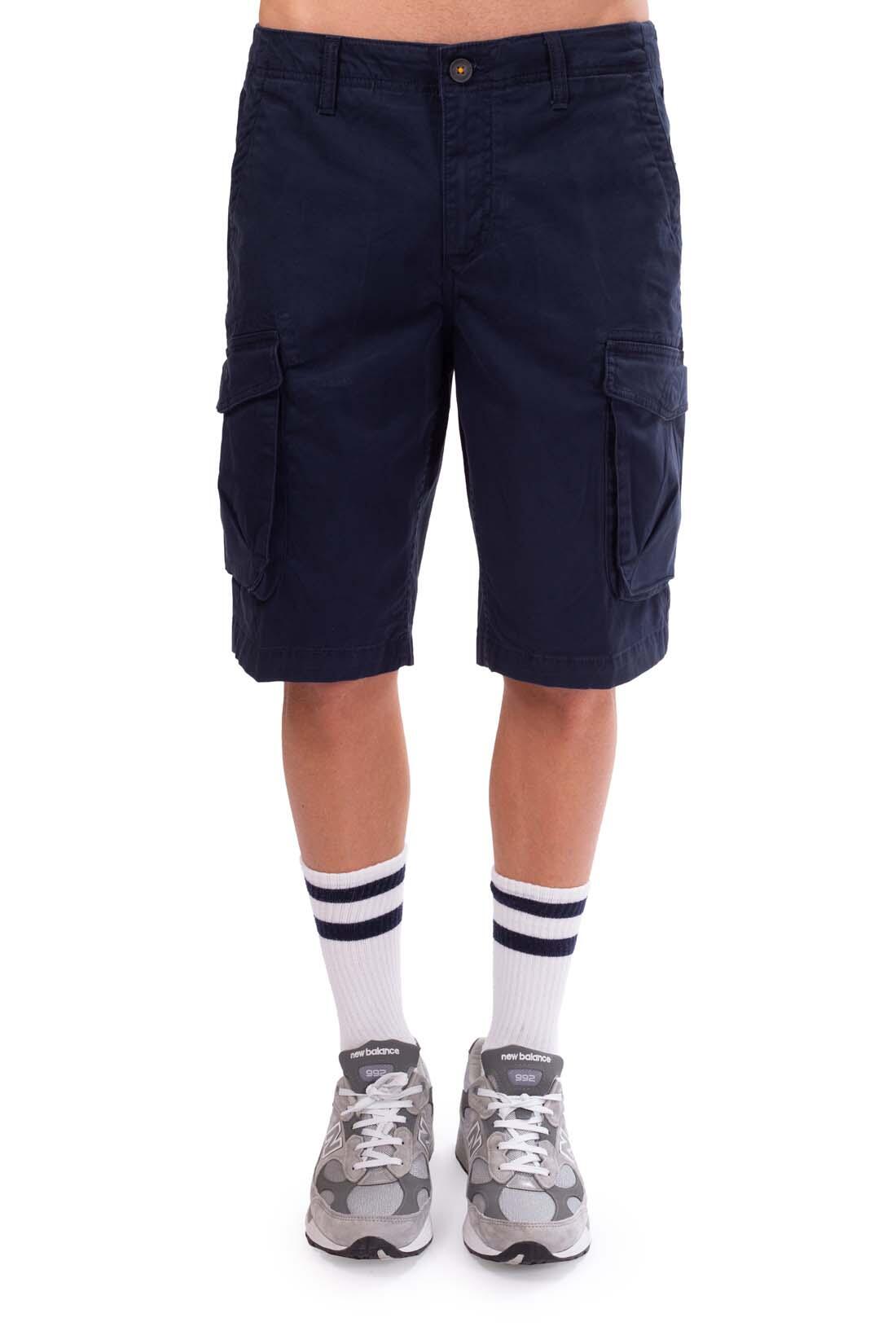 Bermuda cargo uomo in twill 2/4