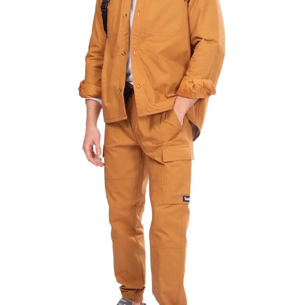 Timberland men shirt-jacket brown with fleece lining