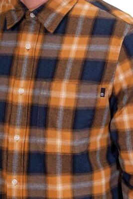 Camicia uomo in flanella di cotone scozzese