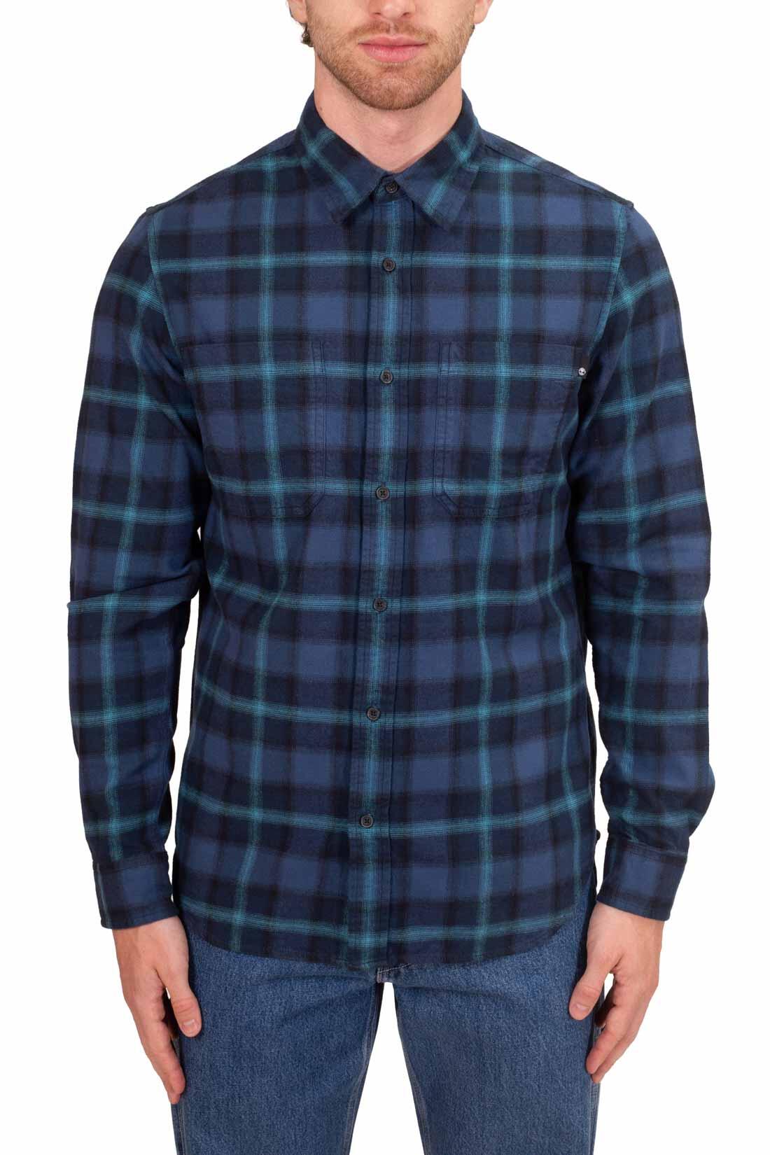 Camicia uomo in flanella di cotone scozzese 2/4