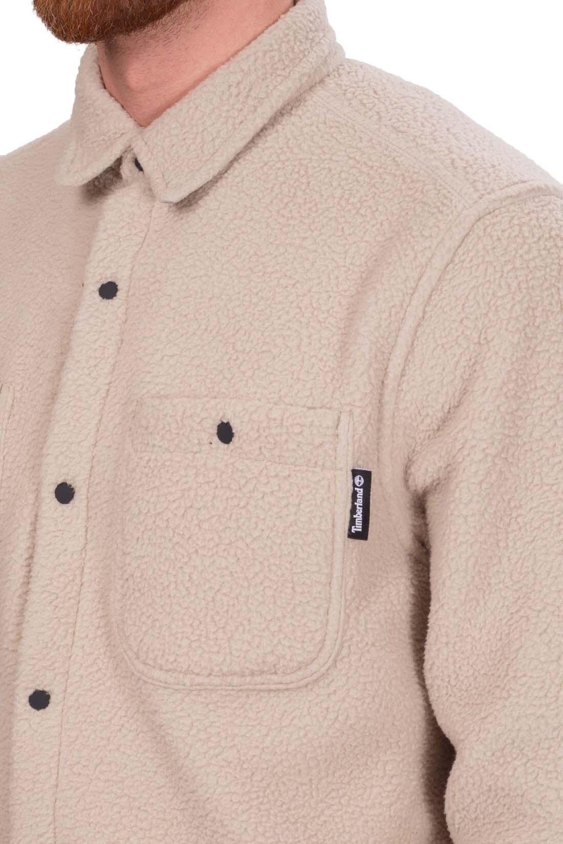 Maglia in pile - Outdoor - Uomo - Maniche lunghe, vestibilità regular - Beige 4/5