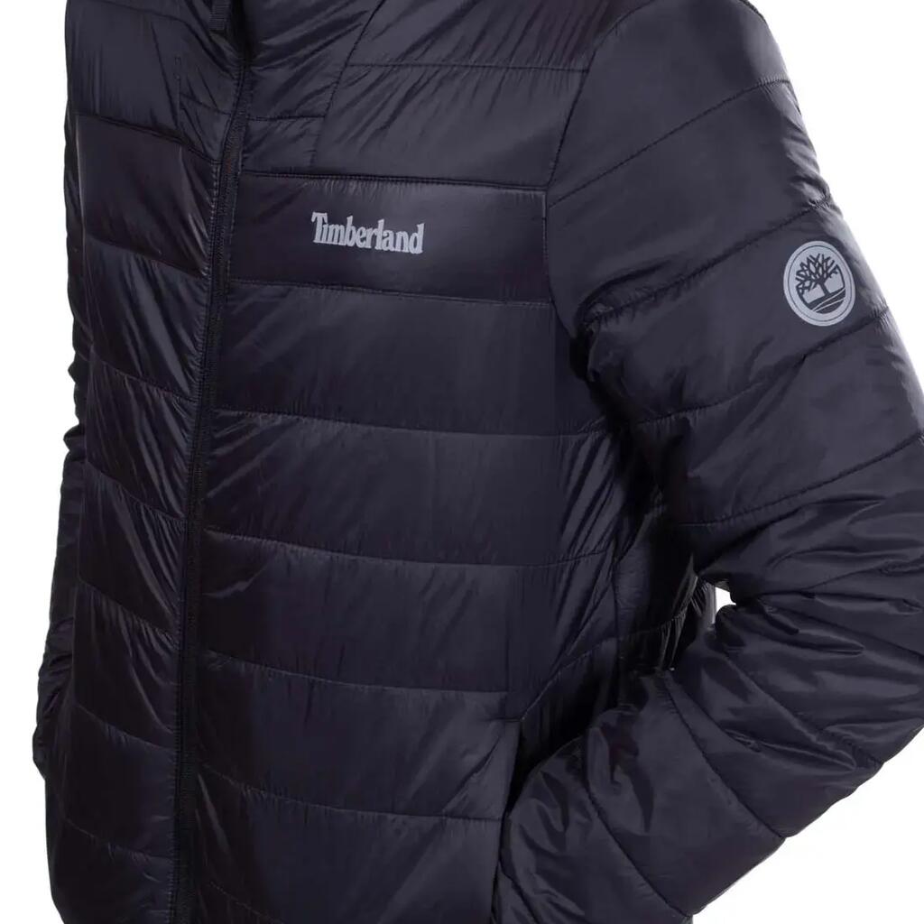 Timberland men’s quilted down jacket with hood.