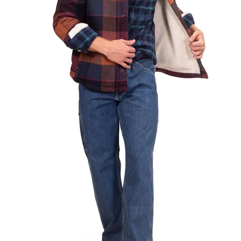 Men's Scottish flannel jacket with sherpa lining