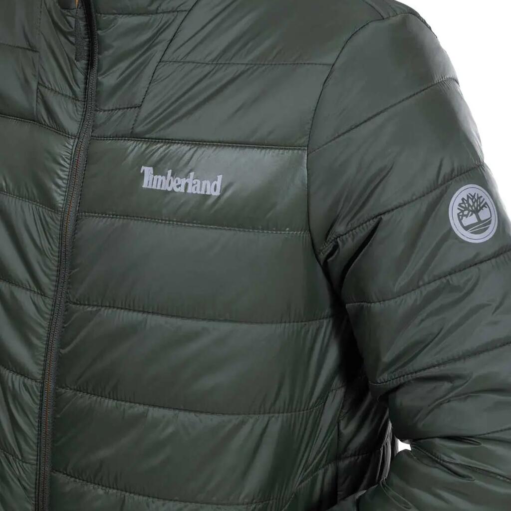 Timberland men’s quilted down jacket with hood.