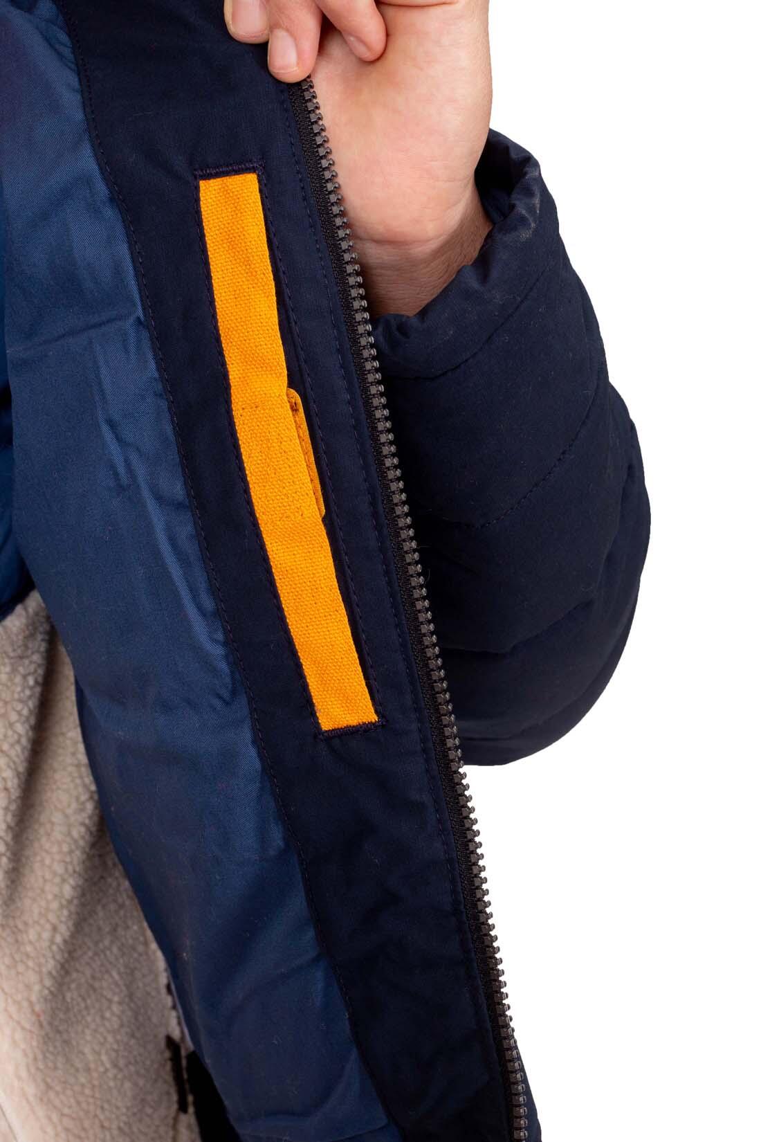 Herren - gesteppte jacke - wind- und wasserfest - blau 6/6