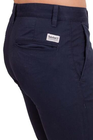 Chino - Casual - Homme - Slim, poches spacieuses - Bleu