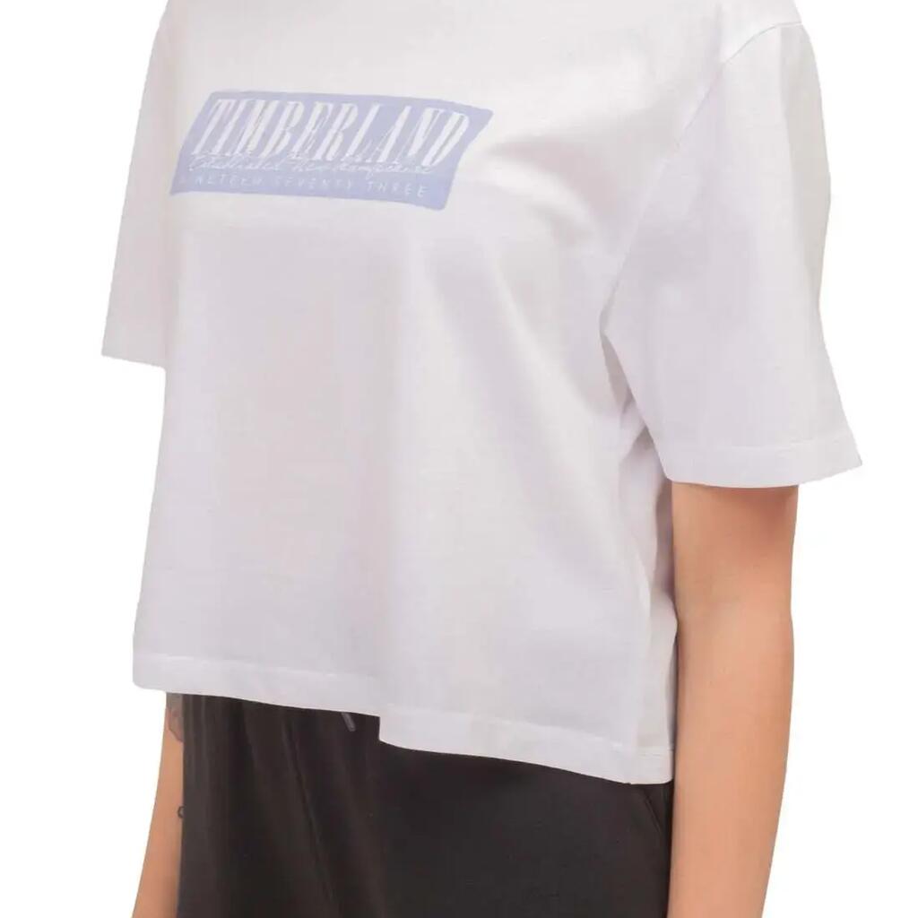 TIMBERLAND women cropped logo T-shirt