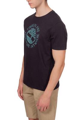 T-shirt uomo in cotone fiammato con logo - Taglia XL