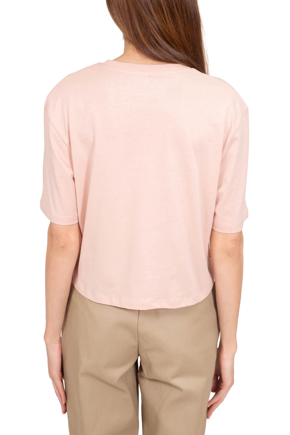 T-shirt donna relaxed crop con logo  - Taglia M 3/5