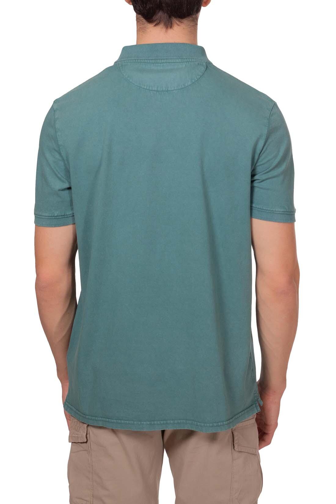 Polo uomo regular stone-washed con logo  - Taglia M 3/5
