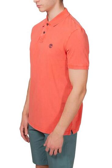 Polo uomo regular stone-washed con logo - Taglia L