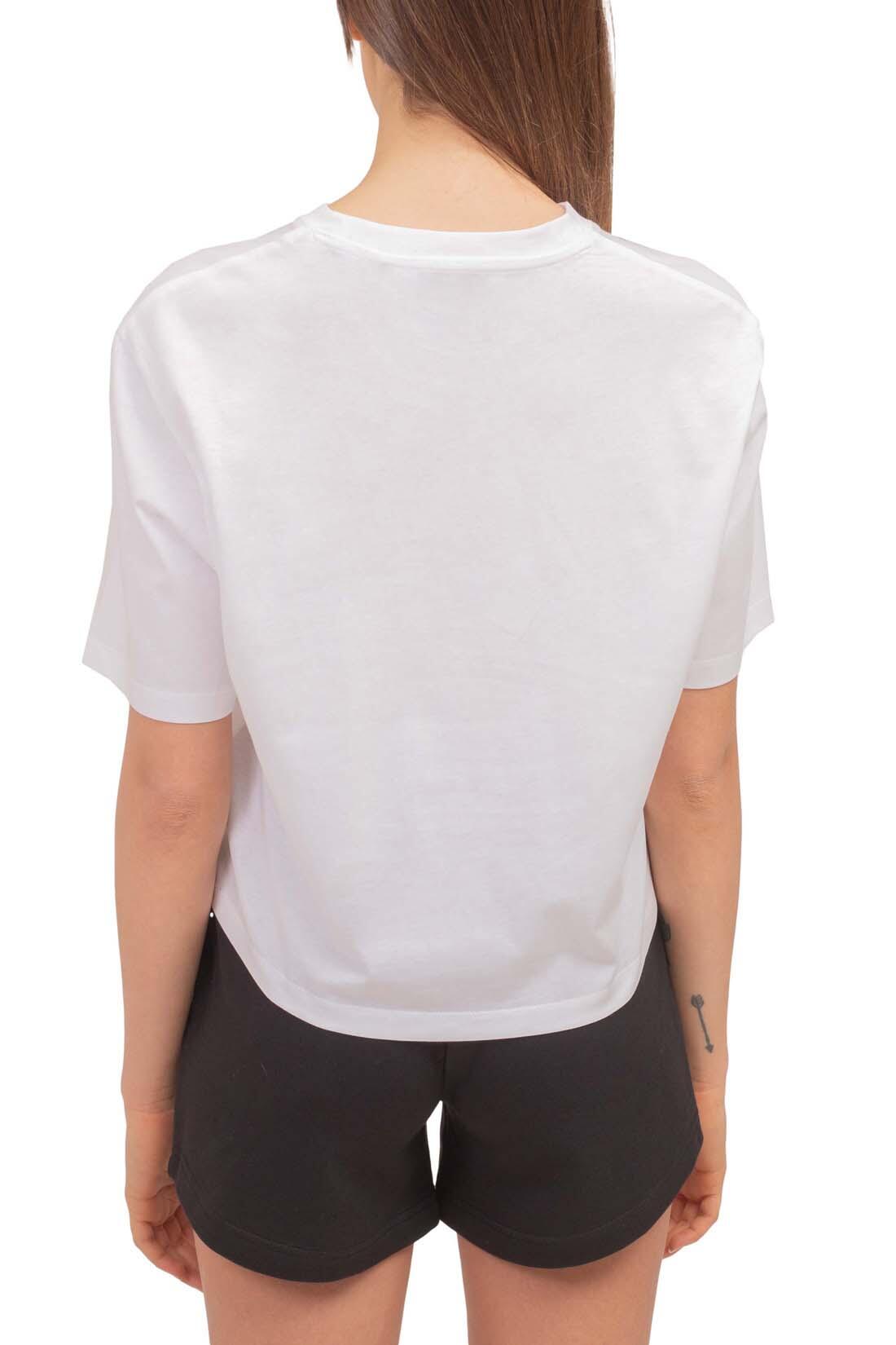 T-shirt donna relaxed crop con logo 4/4