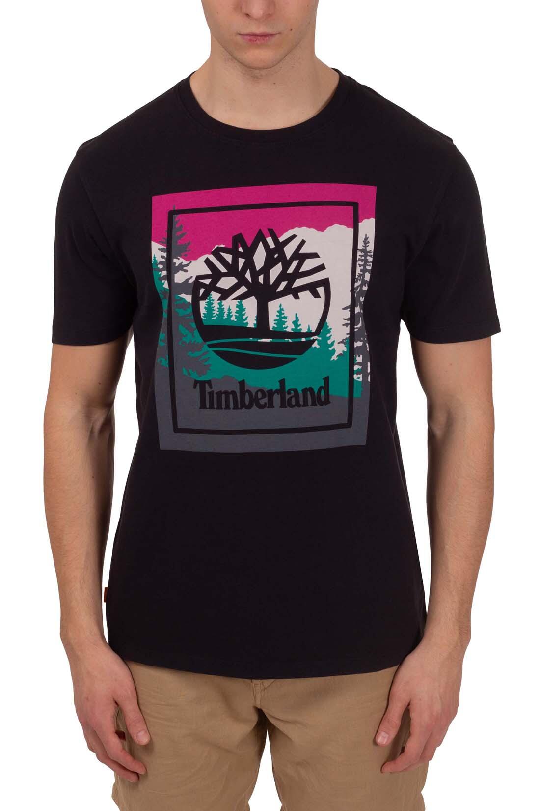 Men's Timberland colourblock logo T-shirt 2/5