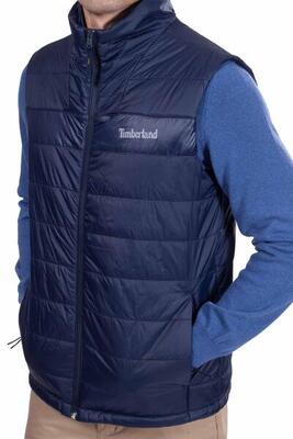 Piumino uomo smanicato con logo