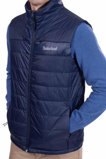 Piumino uomo smanicato con logo